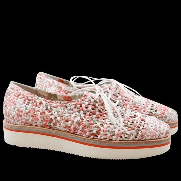 Melvin & Hamilton Pink Cyrene Woven Derby Lace Up Shoe 40 - Picture 11 of 12